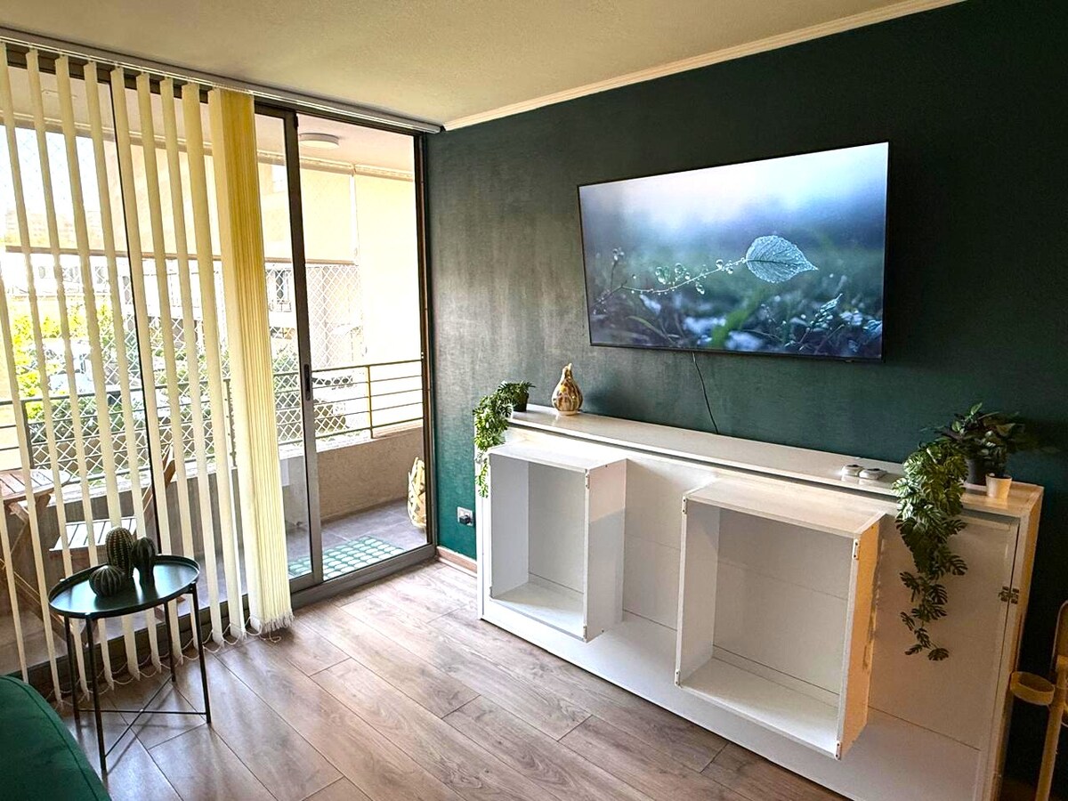 Departamento amplio en Barrio Italia | Piscina - vista 2